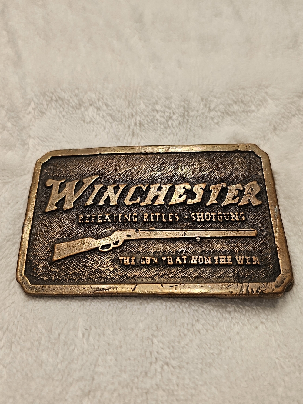 Winchester Men's Brass Belt Buckle